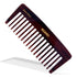 AGARO Hand Made Cellulose Acetate Comb HMC80, All Fine Tooth Dressing Comb, Smooth Rounded Teeth, Hair Styling, Hair Brushing, Hair Dressing, Brown
